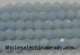CTU1741 15.5 inches 4mm faceted round synthetic turquoise beads