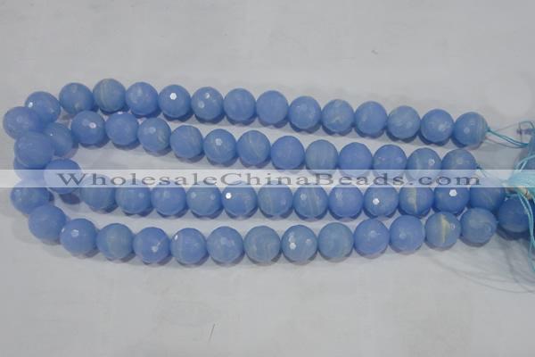 CTU1748 15.5 inches 18mm faceted round synthetic turquoise beads