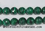 CTU1824 15.5 inches 10mm faceted round synthetic turquoise beads