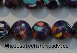 CTU2115 15.5 inches 14mm round synthetic turquoise beads