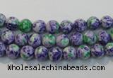 CTU2151 15.5 inches 6mm round synthetic turquoise beads