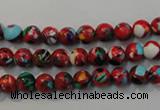 CTU2181 15.5 inches 6mm round synthetic turquoise beads