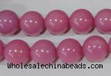 CTU2553 15.5 inches 16mm round synthetic turquoise beads