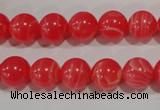 CTU2733 15.5 inches 10mm round synthetic turquoise beads