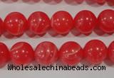 CTU2734 15.5 inches 12mm round synthetic turquoise beads