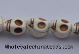CTU39 15.5 inches 9*11*12mm skull shape blue turquoise beads Wholesale