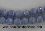 CTU921 15.5 inches 6mm faceted round synthetic turquoise beads