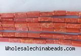 CUBS01 15 inches 4*13mm cuboid synthetic sea sediment jasper beads