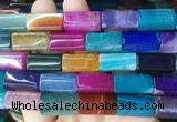 CUBS116 15 inches 10*20mm cuboid agate gemstone beads wholesale
