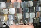 CUBS128 15 inches 14*15mm cube agate gemstone beads wholesale