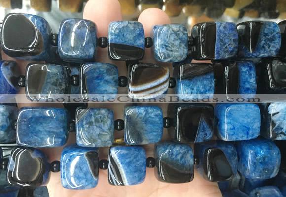 CUBS131 15 inches 14*15mm cube agate gemstone beads wholesale
