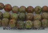 CUG02 15.5 inches 8mm round unakite gemstone beads wholesale