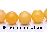 CYJ01 16 inches 4mm round yellow jade gemstone beads Wholesale