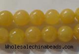 CYJ253 15.5 inches 10mm round yellow jade beads wholesale