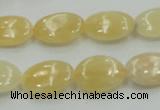 CYJ61 15.5 inches 13*18mm oval yellow jade gemstone beads wholesale