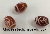 DZI316 10*14mm drum tibetan agate dzi beads wholesale