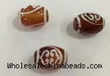 DZI367 10*14mm drum tibetan agate dzi beads wholesale