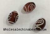 DZI381 10*14mm drum tibetan agate dzi beads wholesale
