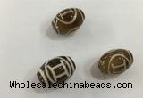 DZI401 10*14mm drum tibetan agate dzi beads wholesale