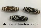DZI458 10*30mm drum tibetan agate dzi beads wholesale