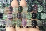 FGBS290 15 inches 10*14mm carved pumpkin fluorite gemstone beads