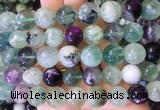 FLBS04 15 inches 12mm round feather fluorite beads wholesale