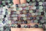 FLBS25 15 inches 8mm carved Lotus flower fluorite beads wholesale