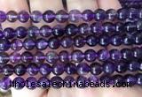 FLBS28 15 inches 6mm round purple fluorite beads wholesale