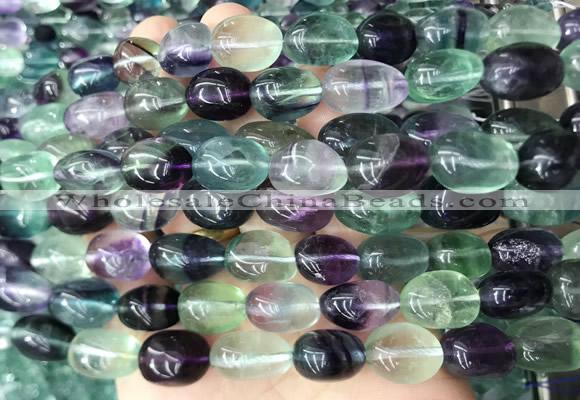 FLBS50 15 inches 10*14mm - 12*16mm nuggets fluorite beads wholesale
