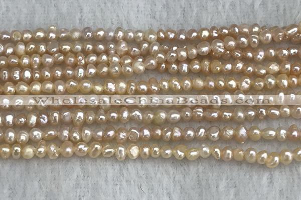 FWP12 14.5 inches 2.8mm potato pink freshwater pearl strands