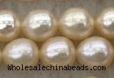 FWP179 15 inches 6mm - 7mm rice pink freshwater pearl strands