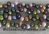 FWP342 Top-drilled 7mm - 8mm potato mixed freshwater pearl strands