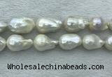 FWP366 15 inches 16mm - 18mm baroque freshwater nucleated pearl beads