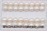 FWP465 half-drilled 10.5-11mm bread freshwater pearl beads