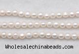 FWP487 14.5 inches 8mm - 9mm potato white freshwater pearl strands