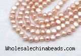 FWP492 14 inches 8mm - 9mm baroque lavender freshwater pearl strands