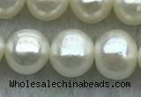 FWP60 15 inches 6mm - 7mm potato white freshwater pearl strands