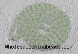 GMN516 Hand-knotted 8mm, 10mm prehnite 108 beads mala necklaces