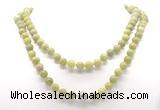 GMN8031 18 - 36 inches 8mm, 10mm China jade 54, 108 beads mala necklaces