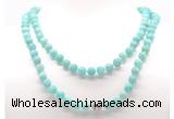 GMN8038 18 - 36 inches 8mm, 10mm amazonite 54, 108 beads mala necklaces