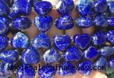 HGBS141 15 inches 15mm heart Lapis lazuli beads wholesale