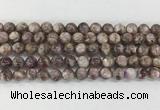 LPBS18 15 inches 8mm round natural purple Lepidolite beads wholesale