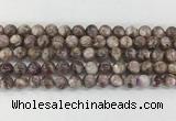 LPBS18 15 inches 8mm round natural purple Lepidolite beads wholesale