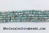 LRBS09 15 inches 5*8mm rondelle larimar gemstone beads wholesale