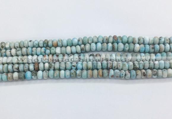 LRBS09 15 inches 5*8mm rondelle larimar gemstone beads wholesale