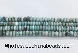 LRBS10 15 inches 6*10mm rondelle larimar gemstone beads wholesale