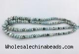 LRBS12 4*6mm - 7*12mm rondelle larimar gemstone beads wholesale