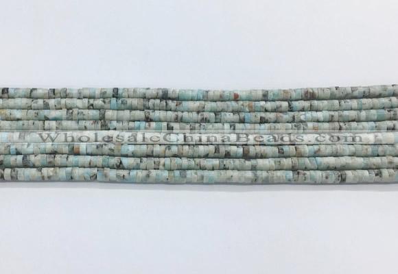 LRBS15 15 inches 2*4mm heishi larimar gemstone beads wholesale