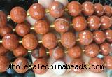 LSBS08 15 inches 16mm faceted round red jasper beads wholesale