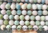 LSBS1000 15 inches 14mm round morganite gemstone beads wholesale